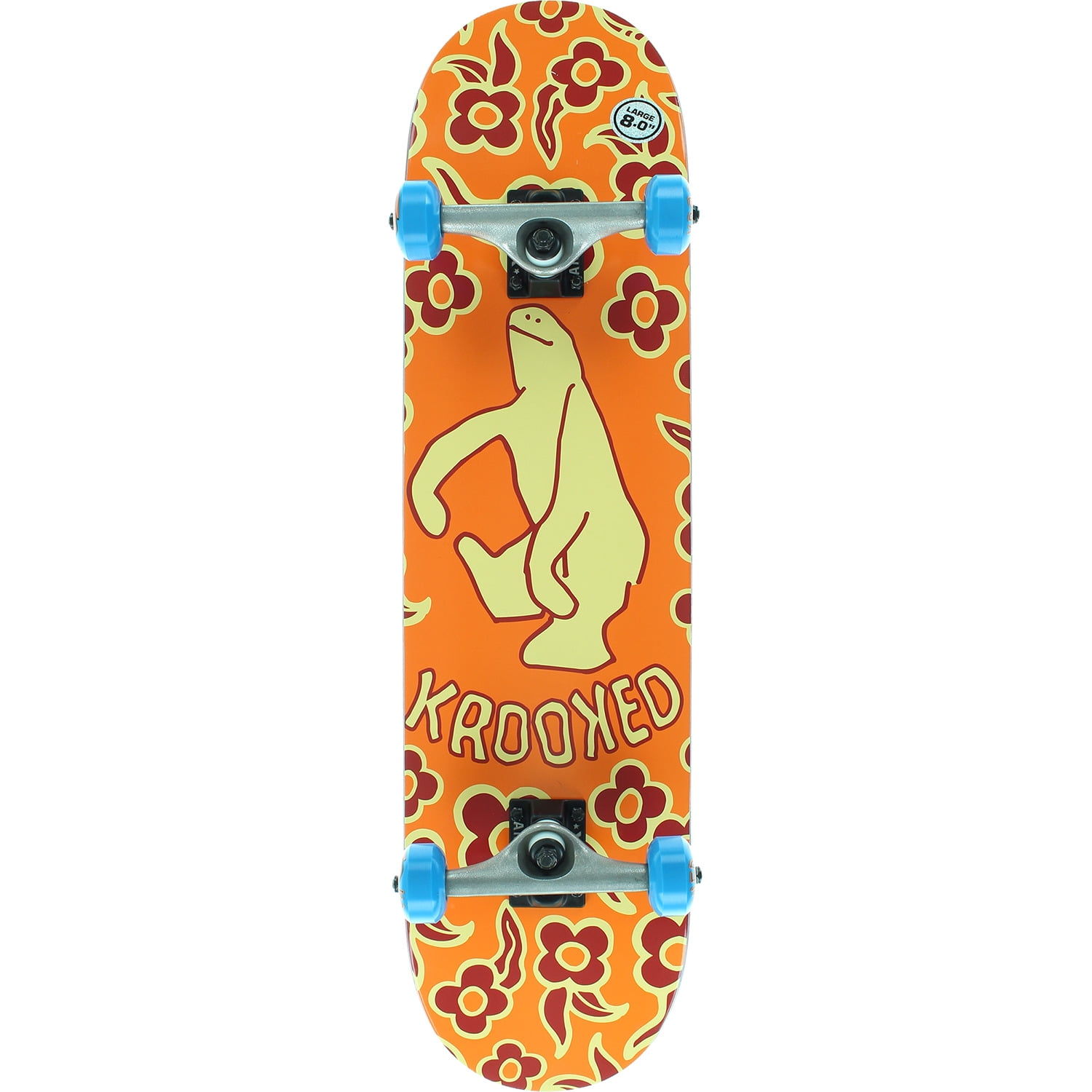 Krooked Gnu Shmoo Skateboard Complete Orange 8 Walmart.com