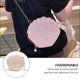 thumbnail image 4 of Mujeres Niñas Brillante de lentejuelas Seashell Cross-Body Bolsos de cadena de hombro Mini Pearl Shell bolso de mano de noche de embrague Feliz Sencillez, 4 of 5