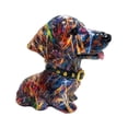 thumbnail image 3 of Estatua de perro, pieza central, escultura creativa de animal para gabinete, dormitorio, oficina. Vistoso, 3 of 9