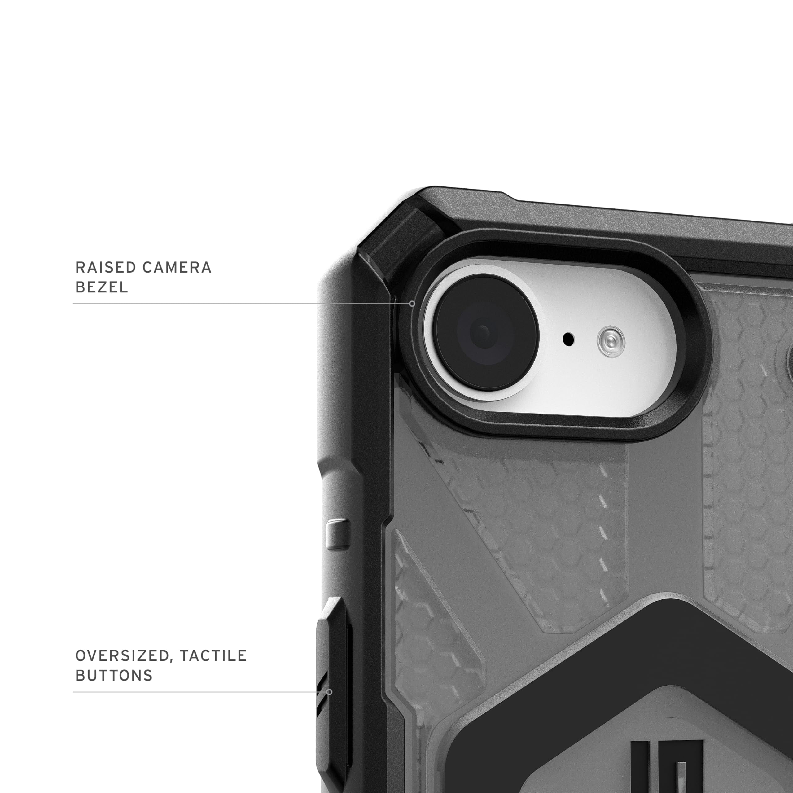 UAG iPhone 17e / iPhone 16e Case Pathfinder Clear - Compatible with MagSafe Rugged Military Grade Drop Proof Transparent Protective Cover, Ash