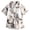 Beige, variant on Boys Hawaiian Outfit 2Pcs Set Summer Beach Button-Down Shirt Top + Shorts for Kids (Coffee,11-12 Years)
