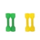 thumbnail image 1 of 2 Pares de Juguetes de Ejercicio de Deportes de Jardín de Infantes con Mancuernas de Plástico Amarillo Verde, 1 of 8