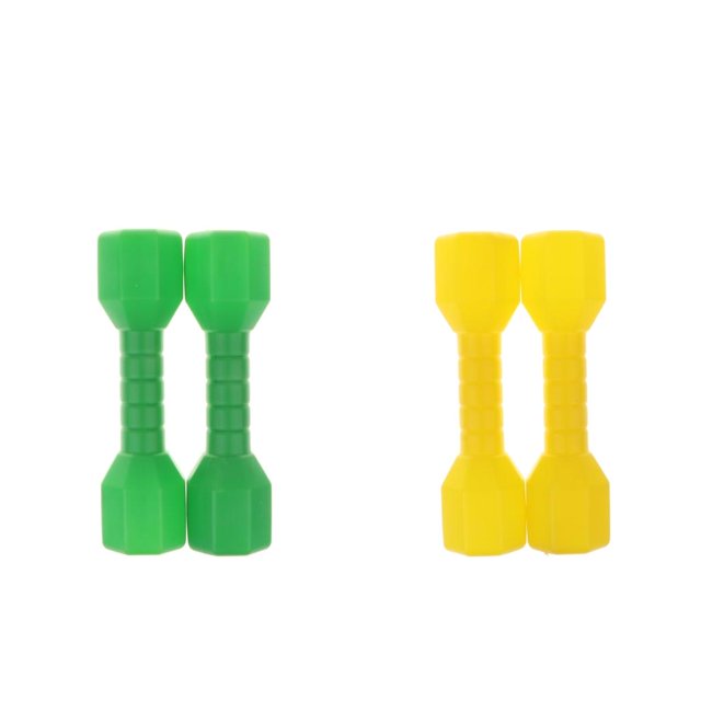 Juguete al aire libre del ejercicio al aire libre de los preescores de mancuerna ligera plástica de 4pcs Macarena Pesas de ejercicio para niños