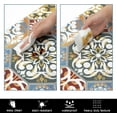 thumbnail image 5 of HEBE Boho Anti Fatigue Kitchen Rug Sets 2 Piece Non Slip Cushioned Mats for Floor Waterproof Carpet Runner for Sink Laundry Standing, 5 of 6