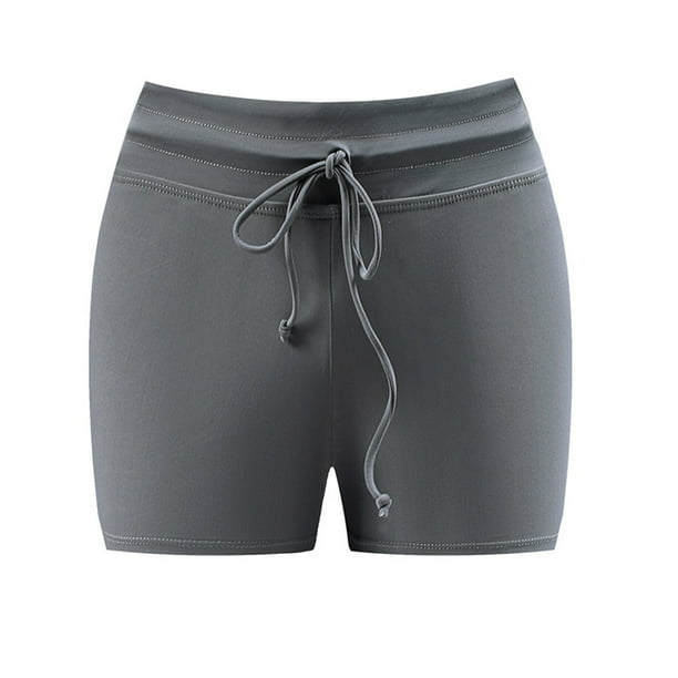 Pantalones cortos Traje de baño para mujer Tankini Calzoncillos de baño Parte inferior del traje de baño Pantalones cortos Bañadores de playa - Gris