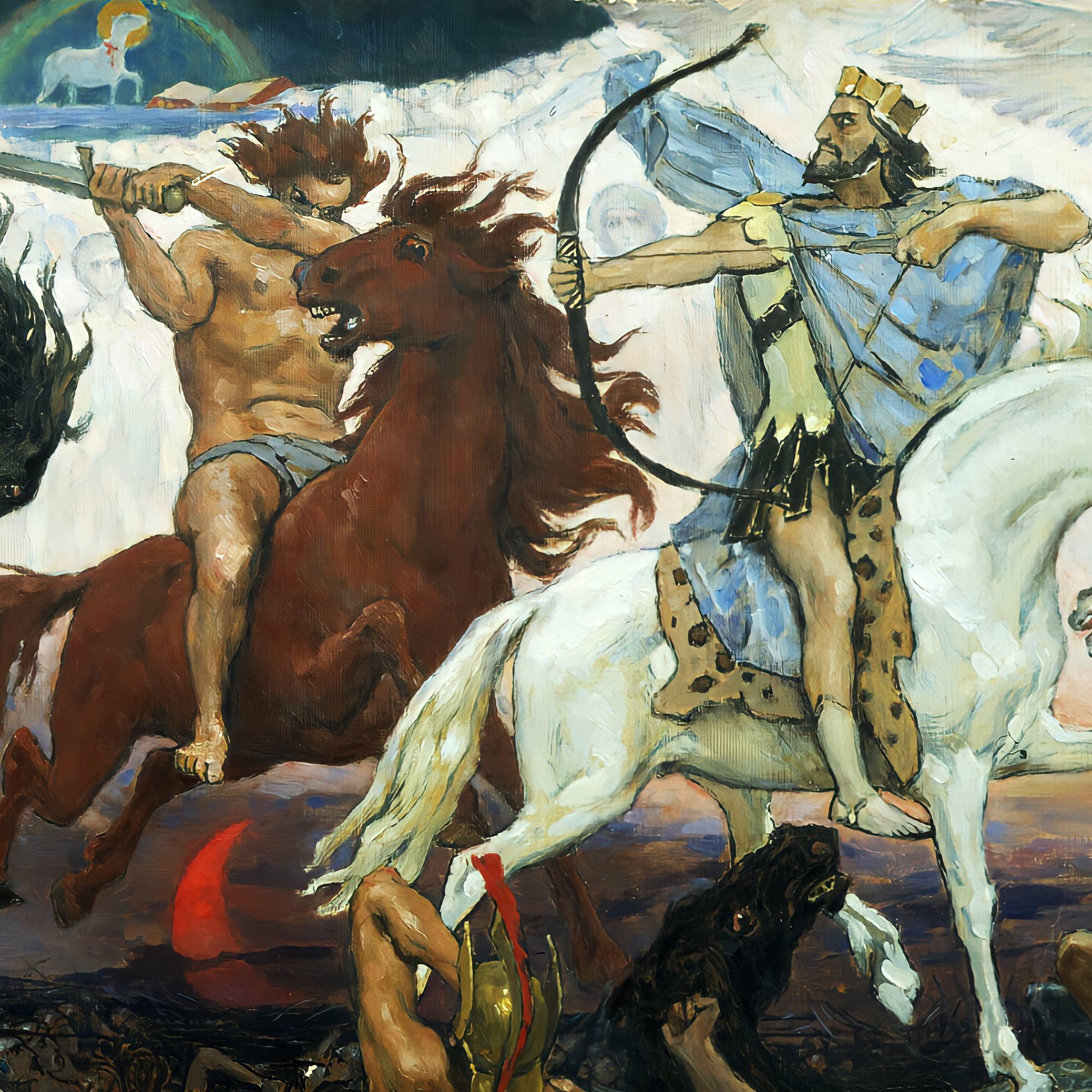 42x63 Poster; Four Horsemen Of The Apocalypse, An 1887 Painting By