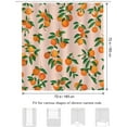 thumbnail image 6 of Orange Fruit Shower Curtain 72 x 72 Inch Round Citrus Decorative Bath Curtain Polyester Fabric Waterproof Bathroom Curtain with 12 Hooks, 6 of 6