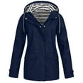 thumbnail image 1 of Abrigos de otoño para mujer, impermeables, resistentes a la lluvia, con capucha, resistentes al viento, para exteriores, tallas grandes, chaquetas de otoño para mujer, 1 of 6