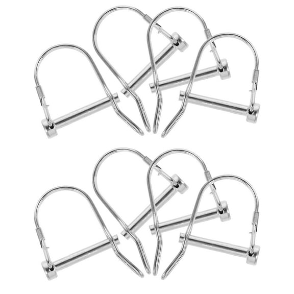 8pcs D-Type Hitch safety pin for Trailer Hitch Locking Heavy Duty Shaft Locking Pins for Trailer Boat Farm Equipment