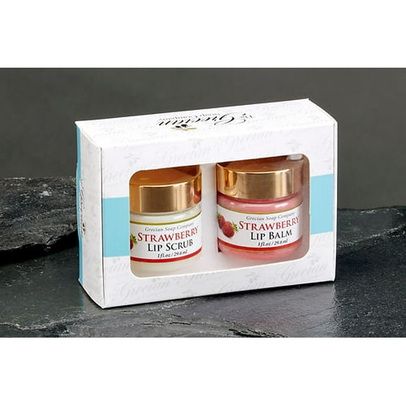 Lip scrub and lip balm boxed set - Pina Colada