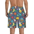 thumbnail image 3 of Naloa Cartoon Space Men's Beach Shorts, Surfing shorts, Swim trunks, Quick Dry Swim Trunks for Surfing Beach Fun - XX-Large, 3 of 9