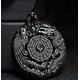 thumbnail image 3 of Collar de dragón y fénix de obsidiana natural 1 pieza YONGSHENG, 3 of 5