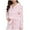 Pink, variant on CAIXIA Womens Robes Lightweight Cotton Elegant Hooded Flannel Robe Long Sleeve Loungewear For Winter Fall Relaxation Cozy Bathrobe