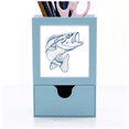 thumbnail image 1 of Baya azul Big Fish Tarjeta de clip de pluma del gestor de suministros de oficina, 1 of 3