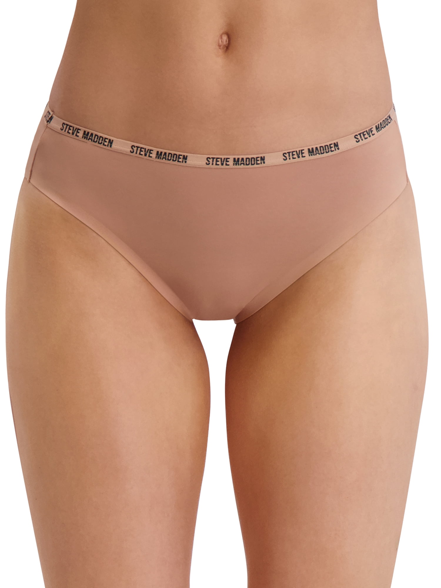 Steve Madden Women's Microfiber Cheeky Panties, 5-Pack, Sizes S-XL