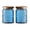 Blue 2, variant on Set of 4 Vintage Glass Storage Jars, 23.7oz Glass Coffee Canisters Decoraitve Mason Jars Sugar Containers with Airtight Wooden Lids for Kitchen Pantry, Cookie Jars (Sunflower)