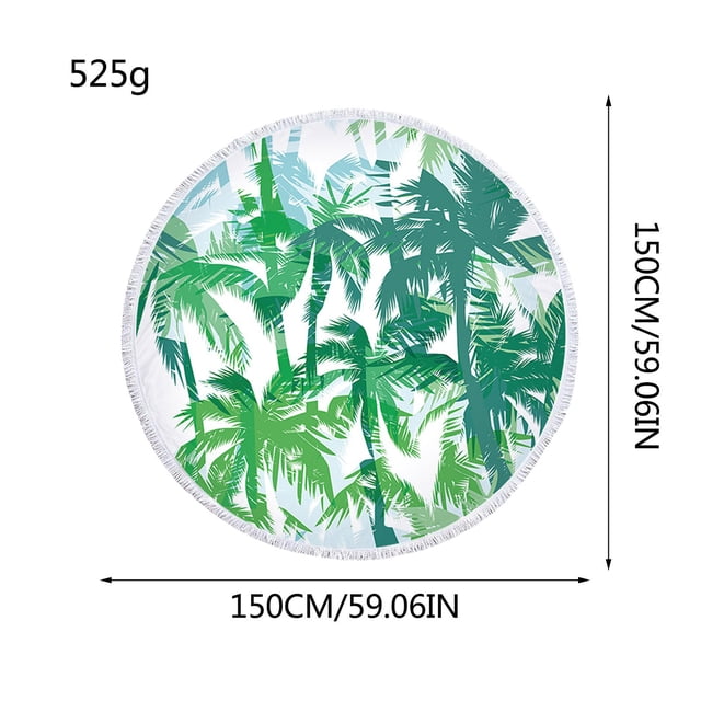 Pompotops Tropical Plant Banana Leaf Multifunctional Bath Towel Beach Towel Floor Mat Clearance