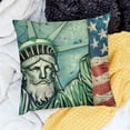 thumbnail image 2 of SHANXI Decorative Statue of Liberty Decor, Red Blue Sweet Land American USA Home Decoration 18x18in, 2 of 5
