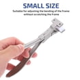 thumbnail image 1 of WEAVILUX Professional Silver Eyeglasses Frame Adjust Pliers with Curved Handle for Easy Control, 1 of 8