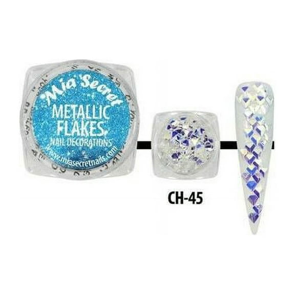 MIA SECRETS NAIL DECORATIONS - METALLIC FLAKES - (CH-45)