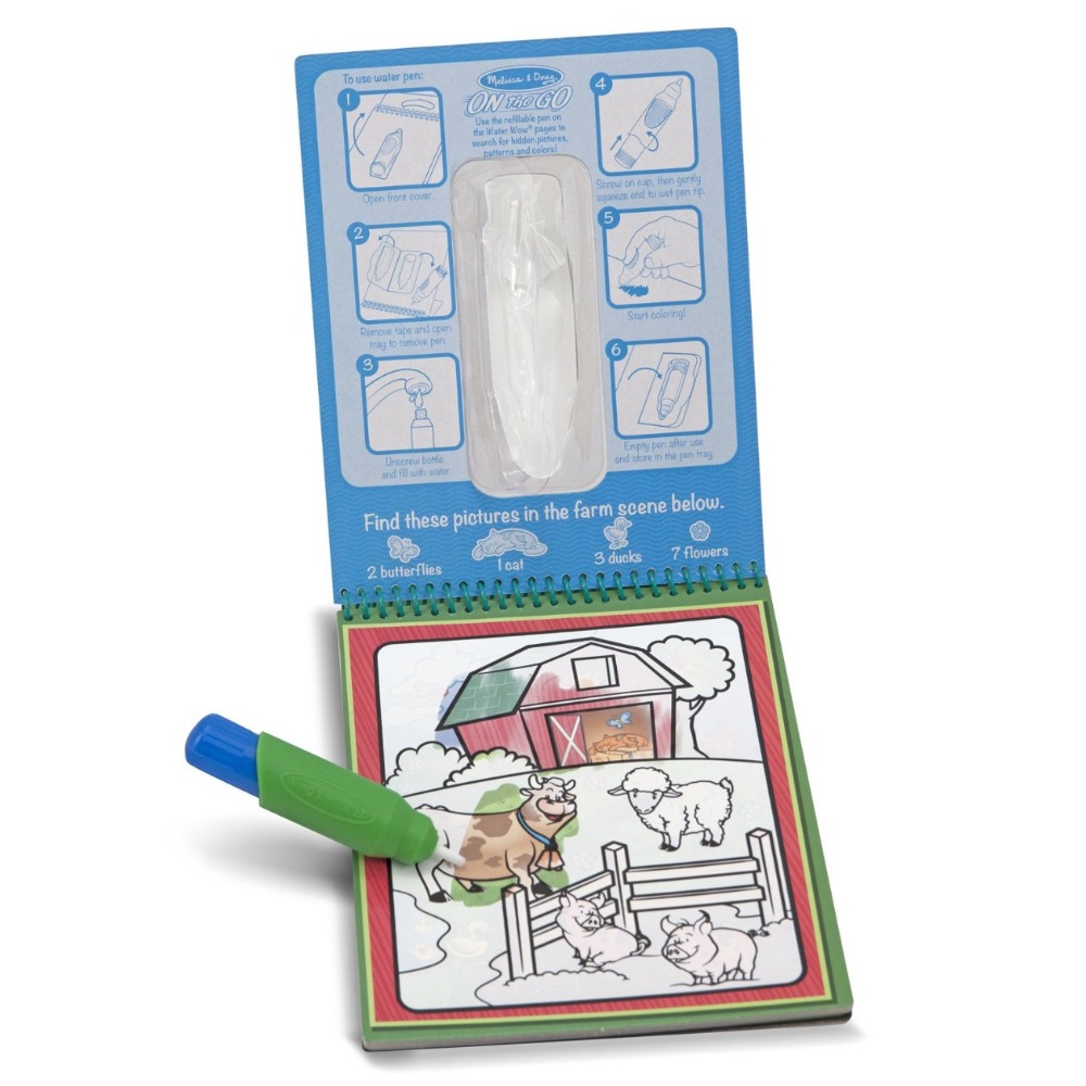 Melissa & Doug On the Go Water Wow! Reusable Water-Reveal Activity Pad - Numbers - FSC-Certified Materials - image 2 of 3