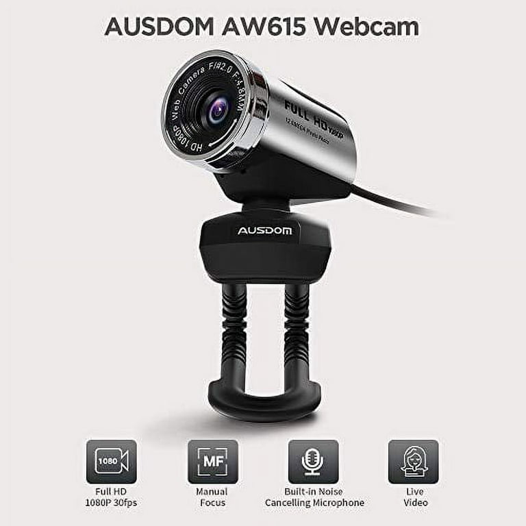 Full HD Computer Camera 1080P Webcam USB Web Cam Built-in Microphone for PC  Mac Laptop Desktop  Skype