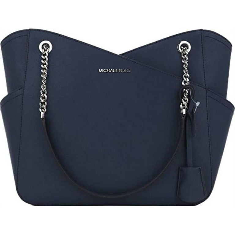 Blue Michael Kors Women Large Shoulder Chain Tote Bag Satchel Purse Handbag  Blue