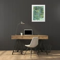 thumbnail image 3 of Combs, Joyce 19x24 White Modern Wood Framed Museum Art Print Titled - Lattice in Green II, 3 of 4