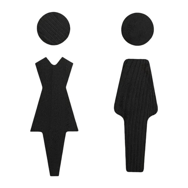 Letreros para baños de hombres y mujeres Letreros para puertas de baños Placas multiusos resistentes y de uso general Letreros de dirección para baños