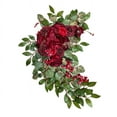 thumbnail image 3 of Elegant Artificial Red Rose Wedding Arch Decor - Set of 2, 3 of 4