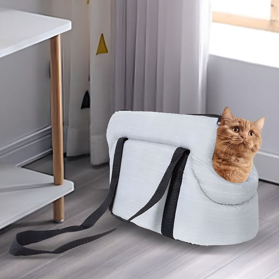 GASTROPOD Dog Car Seat Travel Bag Armrest Booster Console Shoulder Bag Comfortable Handbag Gray 50x28x25cm
