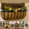 thumbnail image 2 of 4 Pack 24 Inch Trough Coconut Liners, Natural Coconut Liners for Wall Planter, Window Basket Deck Railing Planter, 2 of 7