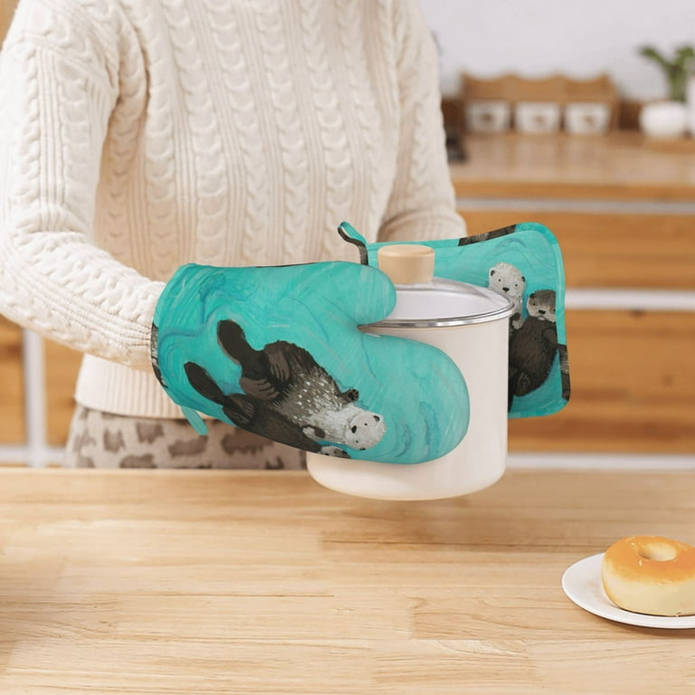 Cute Oven Mitt Quilted Kitchen Pot Holder Novelty Bear Hot Pad 3D