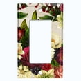 thumbnail image 5 of Metal Light Switch Plate Outlet Cover Rose Red White Wallpaper ROS021, 5 of 13