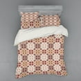 thumbnail image 2 of Ambesonne Moroccan Bedding Set 3 Pcs, Vintage Curlicue East Art, Twin XL, White Green, 2 of 3