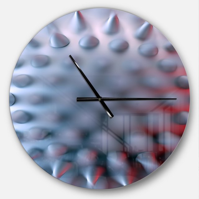DesignArt Macro Prickly Texture Design Large Wall Clock