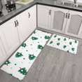 thumbnail image 2 of White Christmas Tree Pattern Kitchen Rugs Sets Of 2,Anti Fatigue Kitchen Mat Rugs Non Slip Washable,Decorative Kitchen Floor Mats for Kitchen,Sink,Laundry,17"x30"+17"x47", 2 of 7