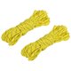 thumbnail image 1 of Carpa Cuerda 19.7 Pies 4mm Reflectante Sujeción Cuerda Nylon Sujeción Cuerdas para Exterior Camping Senderismo, Amarillo Paquete de 2 Unique Bargains estacas de la tienda, 1 of 5