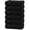 Luxury Black, variant on Linteum Textile 20x40 Inch, 100% Cotton Hair Towels, White (12 Pack)