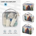 thumbnail image 5 of Monkey Trees and Rainbow Mountain Clear Cosmetic Bags with Handles PVC Toiletry Bags Zipper Waterproof Portable for Traveling 2 Pcs, 5 of 7