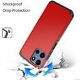 thumbnail image 2 of For Motorola Moto G 5G 2025 XT2513V Slim Shockproof Hybrid Cover Cellphone Case - mk Red, 2 of 5