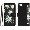 thumbnail image 1 of Compatible with iPhone SE 2022 Vintage Flower Wallet Case Magnetic Closure Cover with Card Slots, 1 of 5
