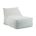 thumbnail image 2 of Christopher Knight Home 48" Outdoor Bean Bag Lounge Chair, Weather-Resistant Fabric, Light Gray, 2 of 8