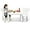White, variant on Kids Table and Chairs(2 Chairs Included), 3 Piece Lightweight Plastic Children Activity Table for Preschool, Kindergarten, Playroom, Easy Clean Toddler Furniture Set for Ages 1-7 (White)