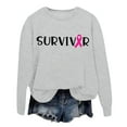thumbnail image 5 of WEAIXIMIUNG Maternity Sweatshirt with Pockets Women's Letter Printed Promotional Ribbon Pattern Sweatshirt, 5 of 5