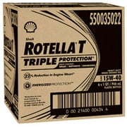 (6 pack) (6 Pack) Shell Rotella T, Triple Protection 15W40 Motor Oil, 1-quart, (6-pack)