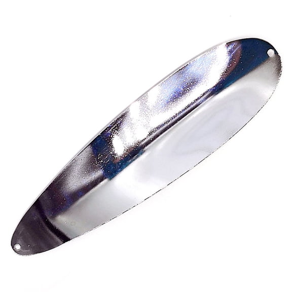 Hersfrd Big Metal Fishing Spoon Bass Trout Slow Shaking Sea Fishing Lure (Silver)