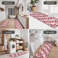 thumbnail image 5 of Pink Butterfly Red White Wing Pattern Kitchen Rugs Sets Of 3,Kitchen Runner Rugs Non Skid Washable,Decorative Kitchen Floor Mats for Kitchen,Sink,Laundry,17"x30"+ 17"x47" + 17"x59", 5 of 6