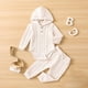 thumbnail image 2 of Conjunto De Canastilla Para Bebé, Mono Para Niñas Y Niños, Mono Con Capucha De Color Sólido Para Otoño Y Primavera, Traje De Escalada, Chaqueta, Pantalones Odeerbi LM103-2640, 2 of 9
