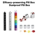 thumbnail image 3 of Primegos Waterproof Metal Pill Box with Keychain Good Sealing 7 Compartments Weekly Pill Organizer Travel Supply, 3 of 8